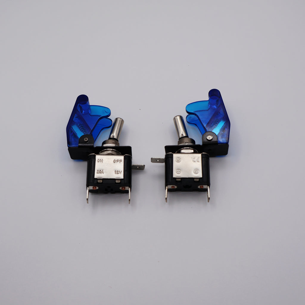 BLUE TOGGLE SWITCH 12V 20A 2 PACK