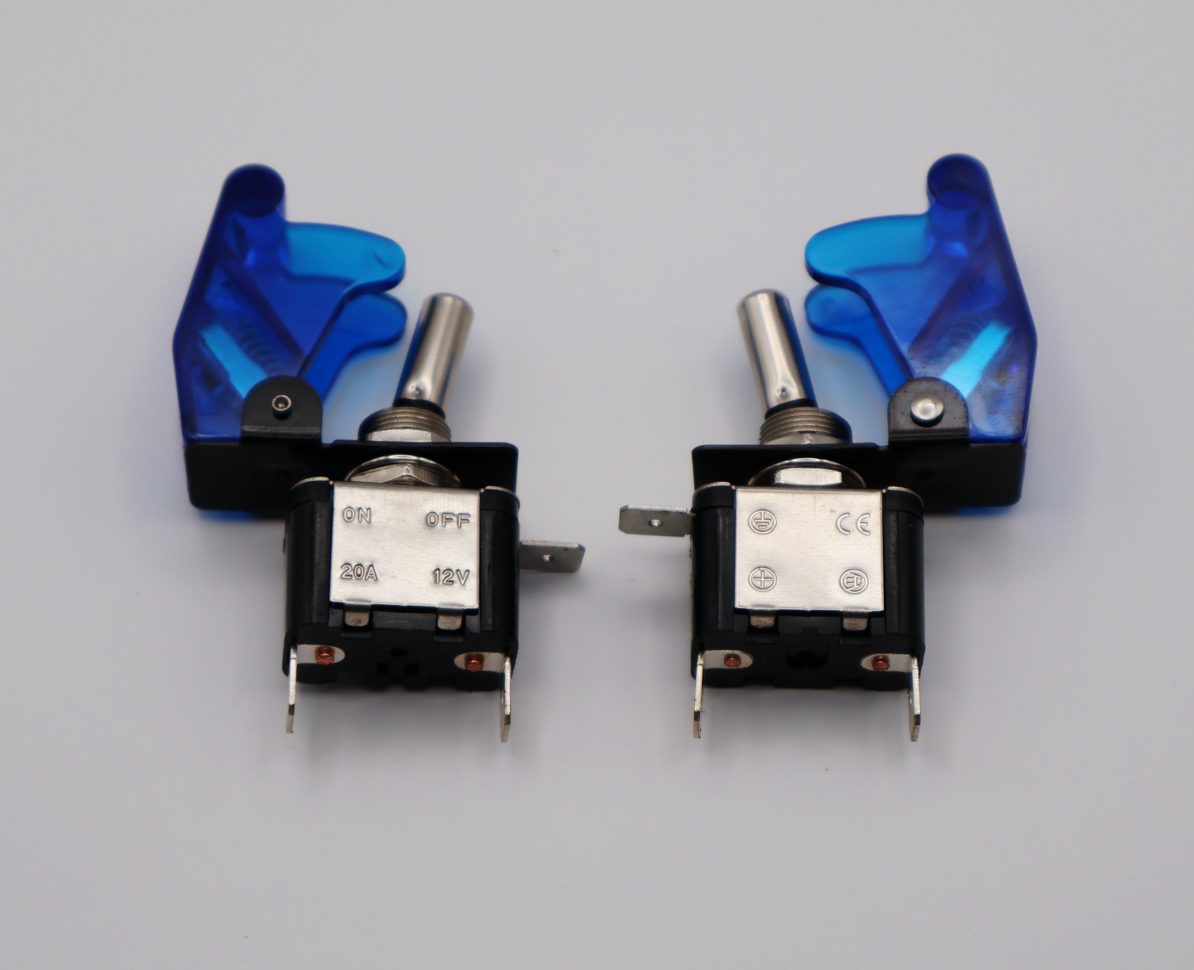 BLUE TOGGLE SWITCH 12V 20A 2 PACK